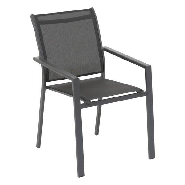 Fauteuil de jardin empilable ESSENTIA Anthracite / Graphite