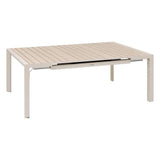 Table de jardin carré EVASION Lin / Argile