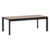 Table de jardin EVASION Effet bois Honey / Graphite