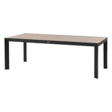 Table de jardin ÉVASION Effet bois Honey & Graphite