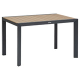 Ensemble table de jardin ÉVASION + 4 chaises empilables ESSENTIA Graphite