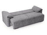 GREVIN Canapé convertible 3 places - Gris