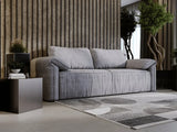GREVIN Canapé convertible 3 places - Gris