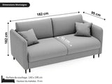 MONTAIGNE – Canapé Convertible - Gris