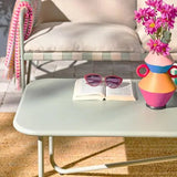 Alcamo Salon de jardin acier 4 places - homidiscount