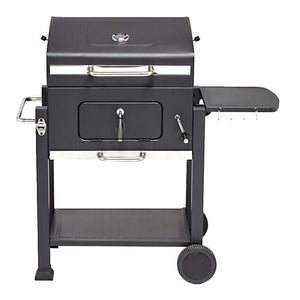 Barbecue à charbon Wilson rectangulaire avec couvercle 2 roulettes 114x72H108cm