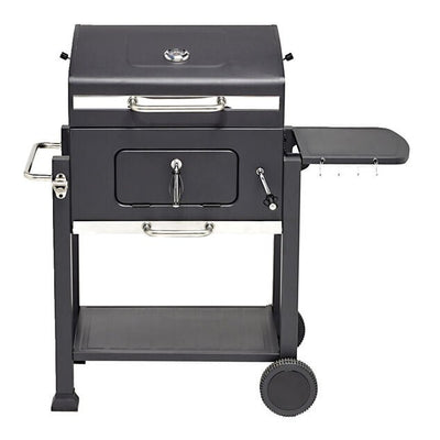 Barbecue à charbon Wilson rectangulaire avec couvercle 2 roulettes 114x72H108cm