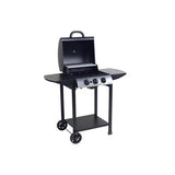 Barbecue à gaz Miami 3 brûleurs métal noir - homidiscount