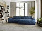 COURCHEVEL Canapé avec grande méridienne - Bleu - homidiscount