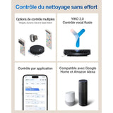 ECOVACS T50 Omni GEN2 - Robot Aspirateur Laveur - 21000Pa - ZeroTangle 2.0 - Station OMNI avec vidage automatique
