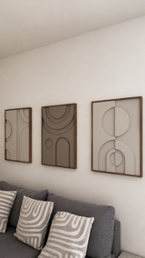 Décoration murale avec LED (Set de 3)