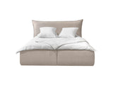 JADE Lit coffre JADE avec tête de lit effet oreiller - homidiscount