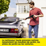 Kärcher Nettoyeur Haute Pression K 4 FJ Home, Pression max. 130 bar, Débit : 420 l/h, Surface : 30 m²/h, Filtre à Eau, Poids : 5,7 kg, Pistolet HP, Rotabuse, Lance Vario Power, Buse à Mousse, Home Kit - gobonplan