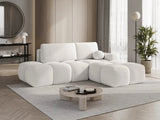 KLÉBER Canapé d’Angle Kléber - Blanc - homidiscount