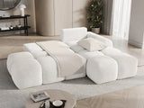 KLÉBER Canapé d’Angle Kléber - Blanc - homidiscount