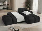 KLÉBER Canapé d’Angle Kléber - Noir - homidiscount