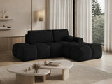 KLÉBER Canapé d’Angle Kléber - Noir - homidiscount