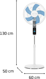 Rowenta Turbo Silence Ventilateur sur Pied, 35 dB(A), Rafraîchissement Puissant jusqu’à 7,2 m, 12 Vitesses, Oscillation 120°, Télécommande, Écran LED, Minuterie 12 h - homidiscount