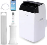 SereneLife Climatiseur Portable 16 000 BTU – Climatiation Mobile 3 en 1 Silencieuse avec Refroidissement, Chauffage, Déshumidificateur, Ventilation, Kit Fenêtre, Pour Chambre et Bureau jusqu’à 32 m² [Classe énergétique A+++] - homidiscount