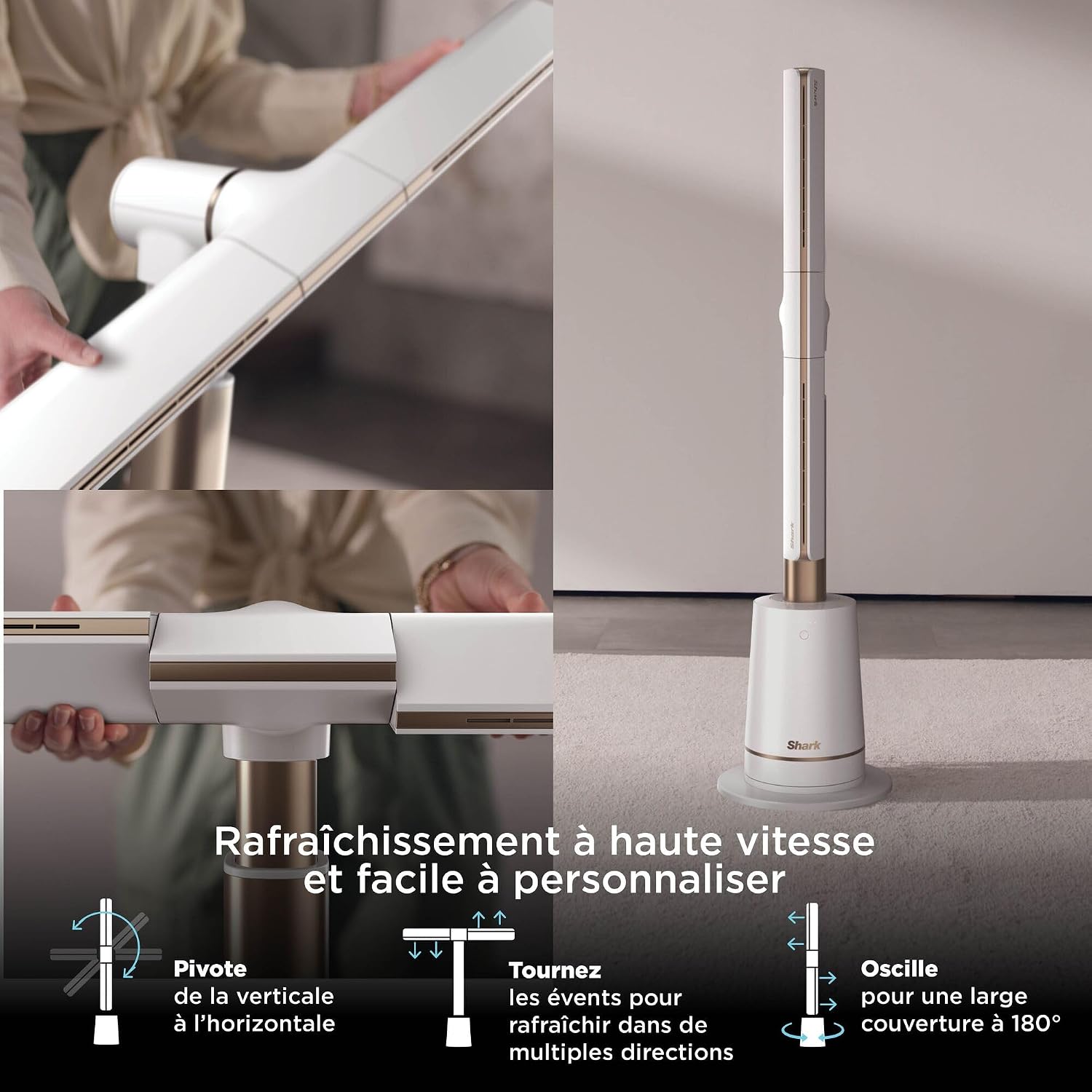 Shark TurboBlade Ventilateur colonne - gobonplan