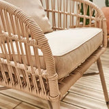 Vatuo Salon de jardin acier et cordes 4 places - homidiscount